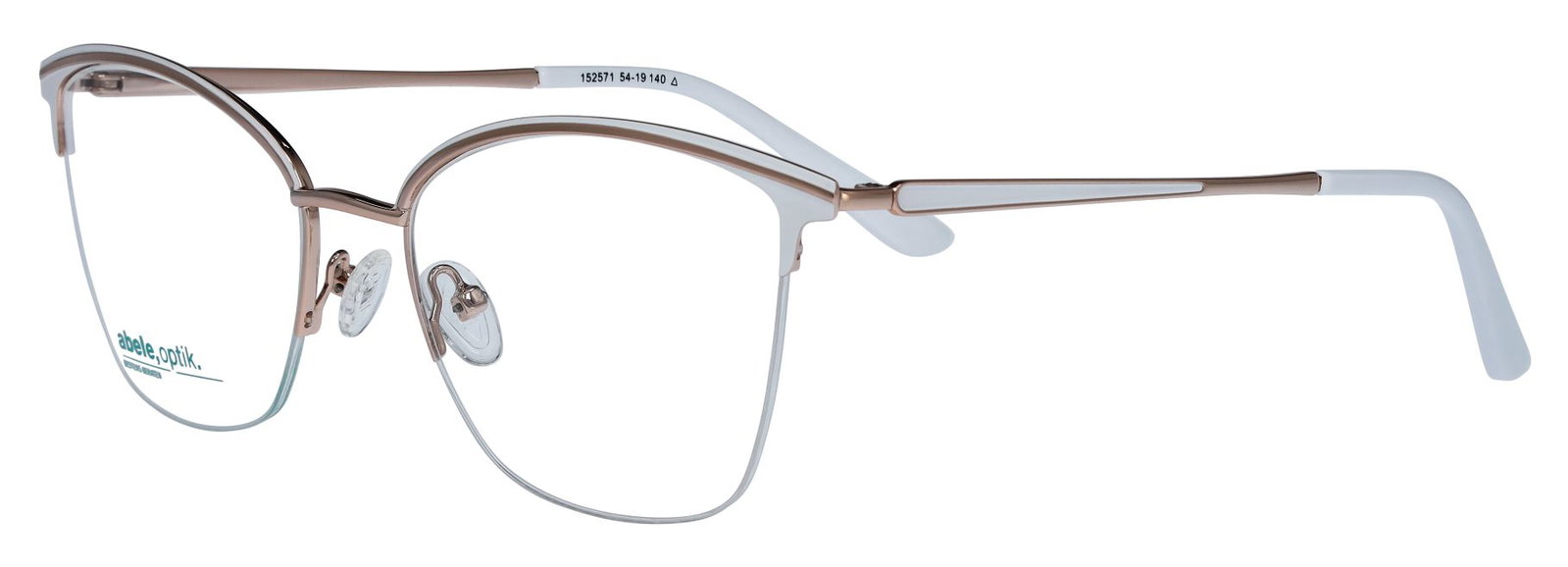 abele optik Brille für Damen in gold/weiß 152571